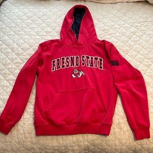 Red Fresno State youth hoodie